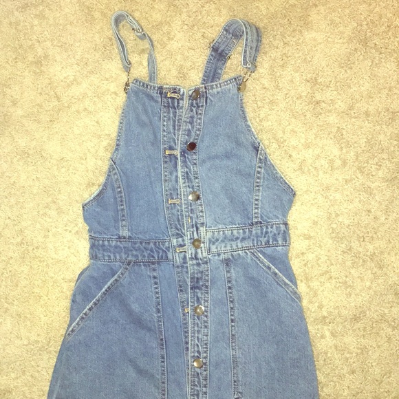 h and m jean dress